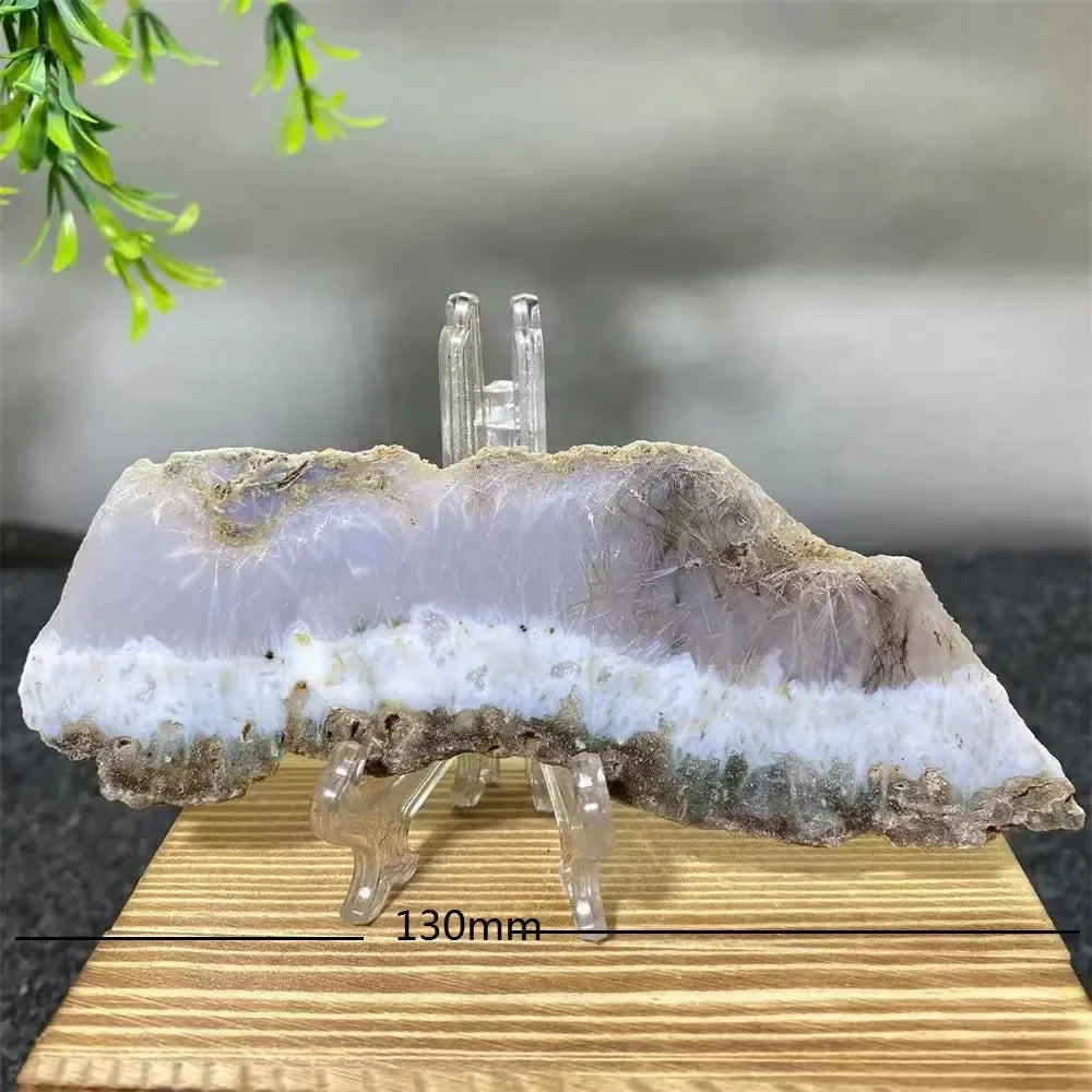 Crystal Natural Agate Rutile Slab Slice Stone Reiki Quartz - CRYSTALOIL