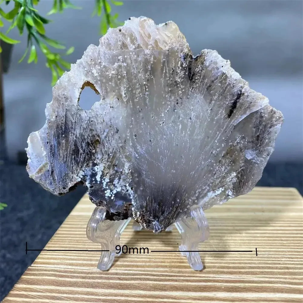 Crystal Natural Agate Rutile Slab Slice Stone Reiki Quartz - CRYSTALOIL