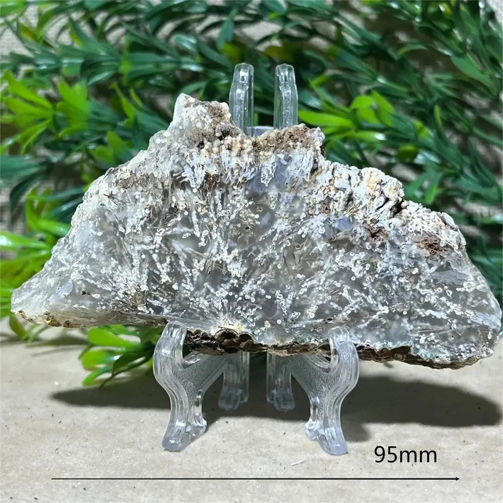 Crystal Natural Agate Rutile Slab Slice Stone Reiki Quartz - CRYSTALOIL