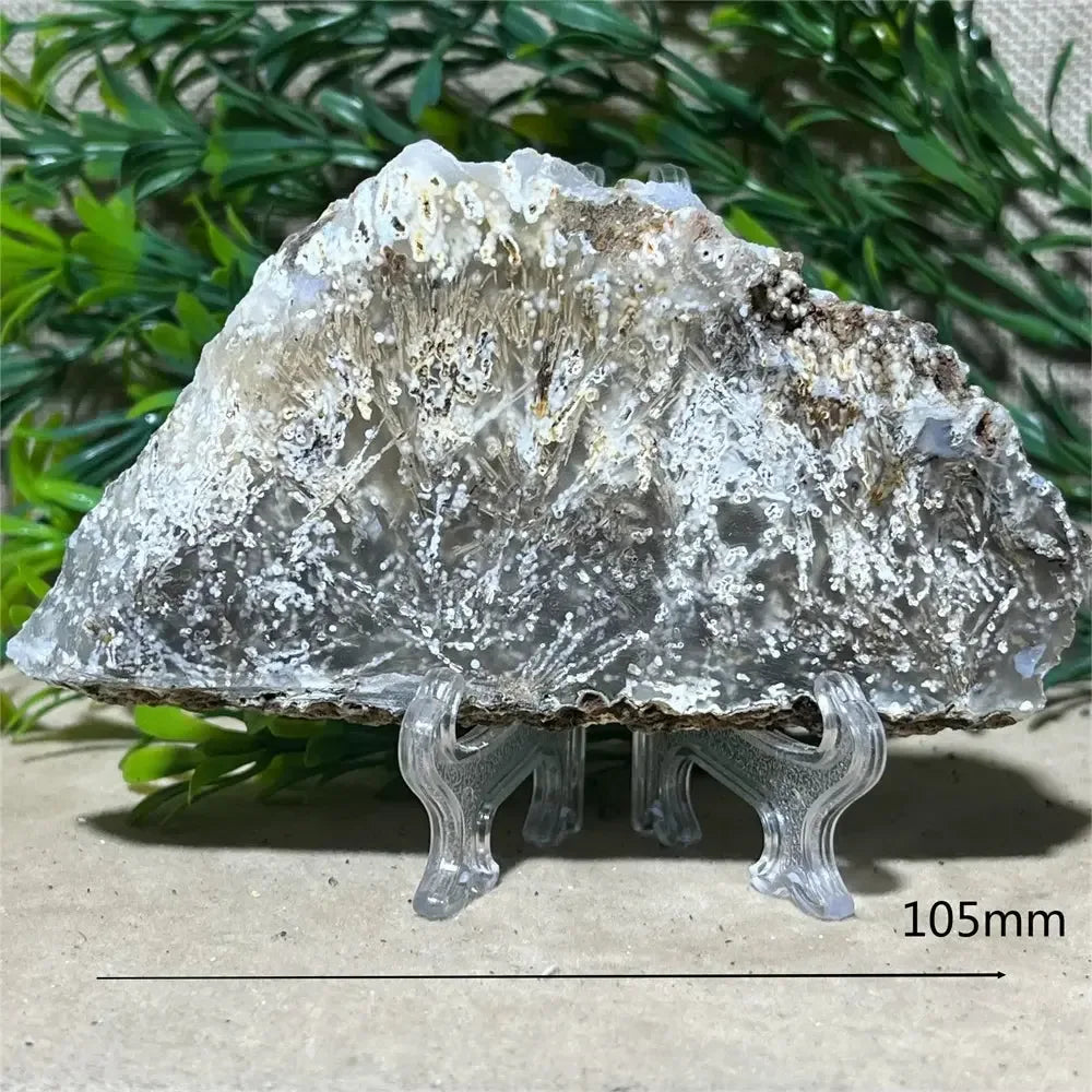 Crystal Natural Agate Rutile Slab Slice Stone Reiki Quartz - CRYSTALOIL