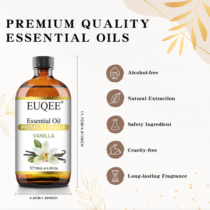 EUQEE 4 Fl Oz Essential Oils for Aromatherapy Humidifiers