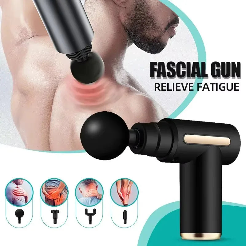 2025 Portable Fascia Gun Deep Tissue Massage Mini Lightweight Adjustable Speed Whole Body Massage Equipment 2025