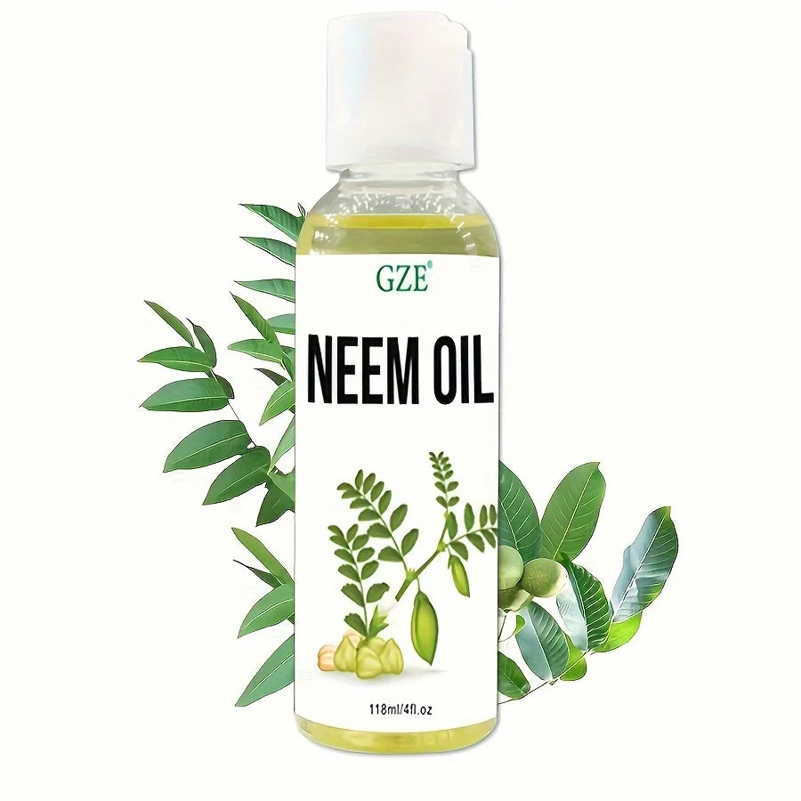 GZE Neem Oil for Skin, Hair Growth Undiluted Cold-Pressed