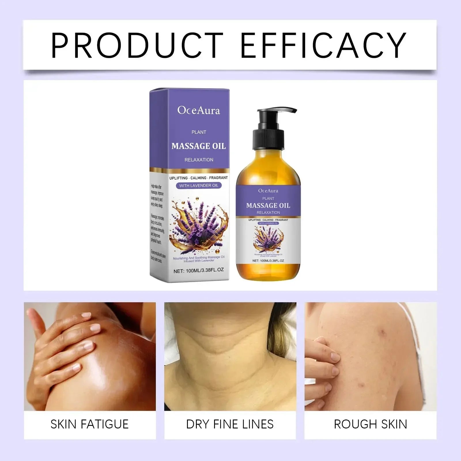 Lavender Essential Oil Relief Stress Improve Sleep - CRYSTALOIL