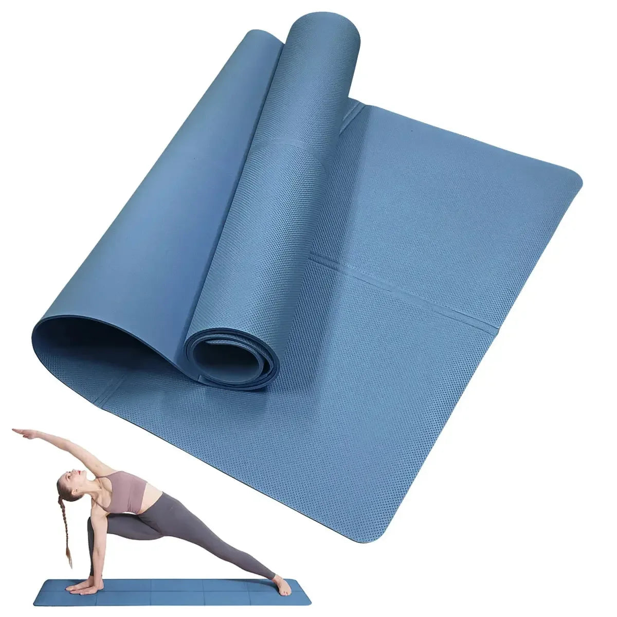 4MM Thick EVA Yoga Mats Anti-slip Sport Fitness Mat Blanket For Exercise Yoga And Pilates Gymnastics Mat Fitness Equipment - CRYSTALOIL