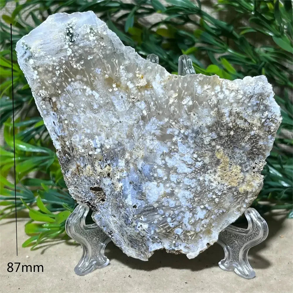 Crystal Natural Agate Rutile Slab Slice Stone Reiki Quartz - CRYSTALOIL