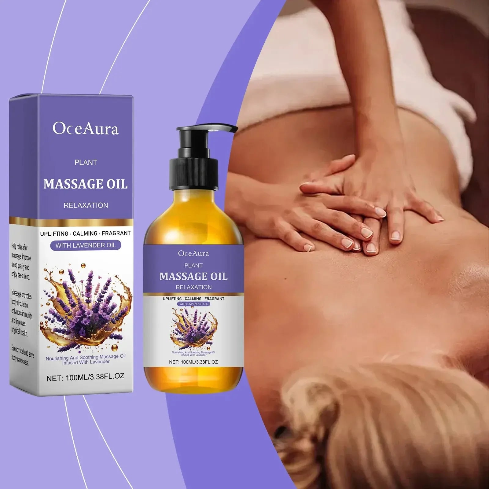 Lavender Essential Oil Relief Stress Improve Sleep - CRYSTALOIL