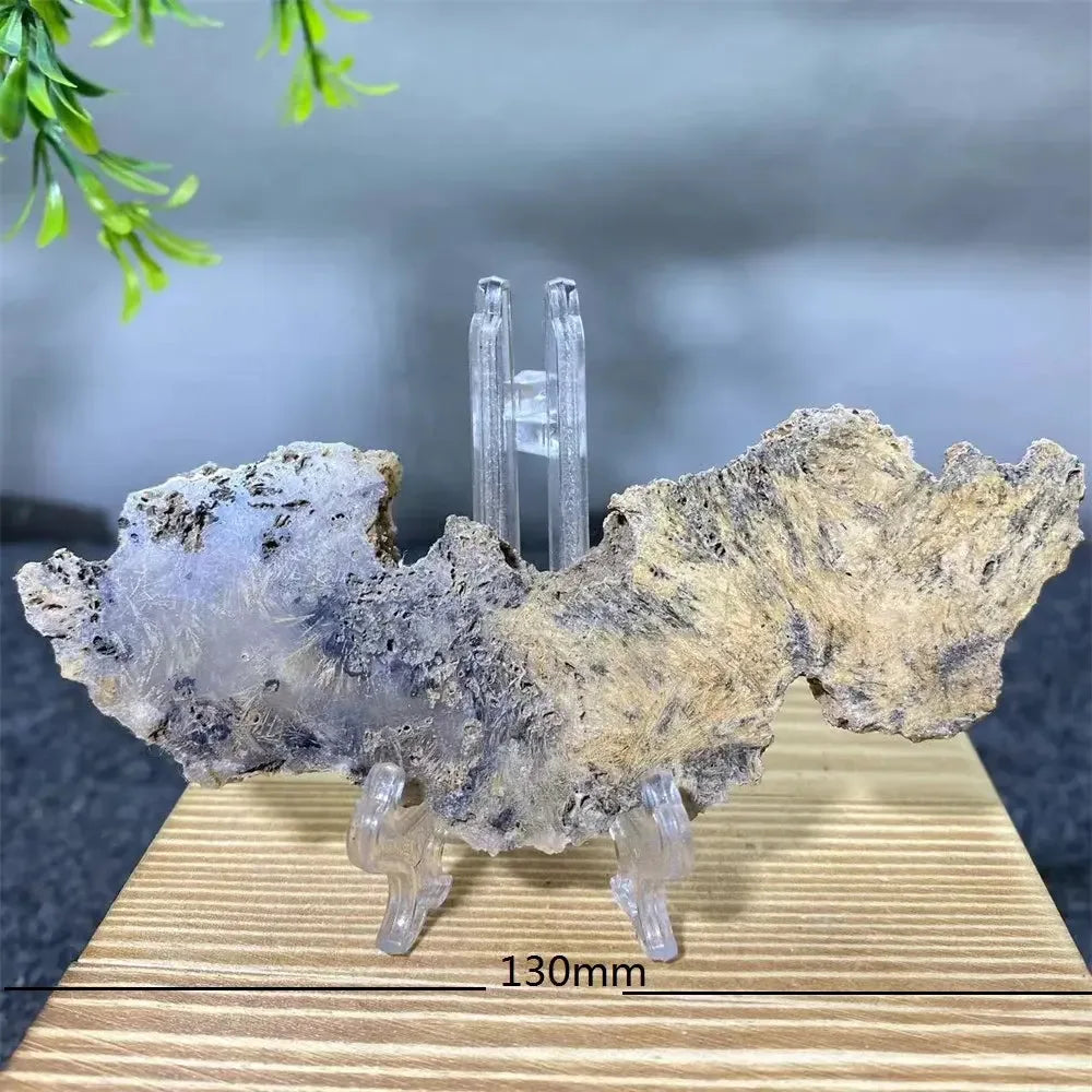 Crystal Natural Agate Rutile Slab Slice Stone Reiki Quartz - CRYSTALOIL