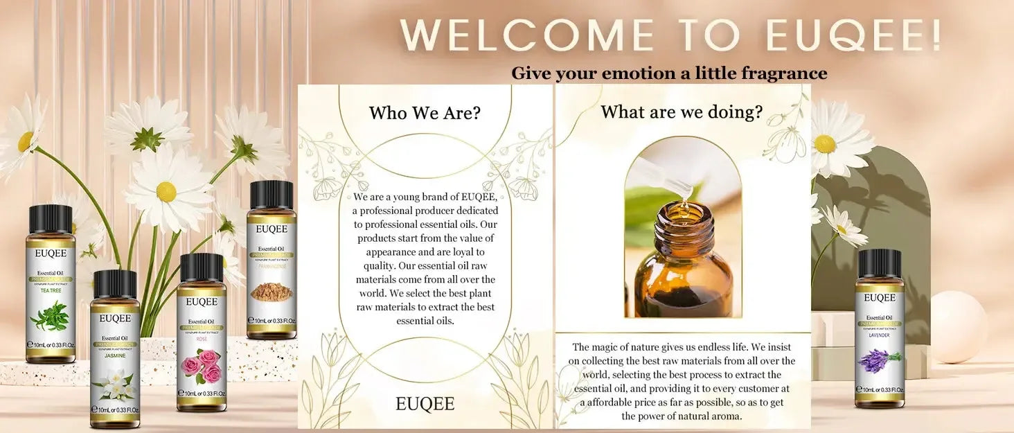 EUQEE 10ml Natural Plant Essential Oil - CRYSTALOIL