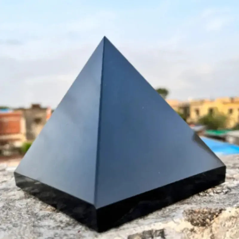 Huge Natural Mineral Black Tourmaline Crystal Point Healing Reiki Stone Pyramid. - CRYSTALOIL