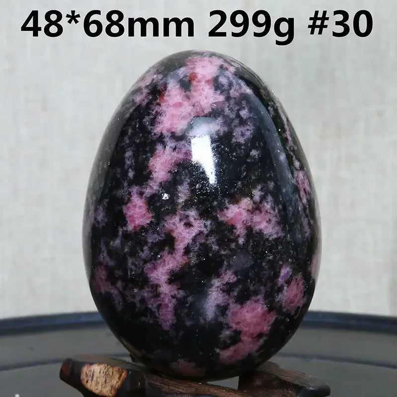 Natural Crystal Plum Tourmaline Stone Egg Ore Specimen Ornaments - CRYSTALOIL
