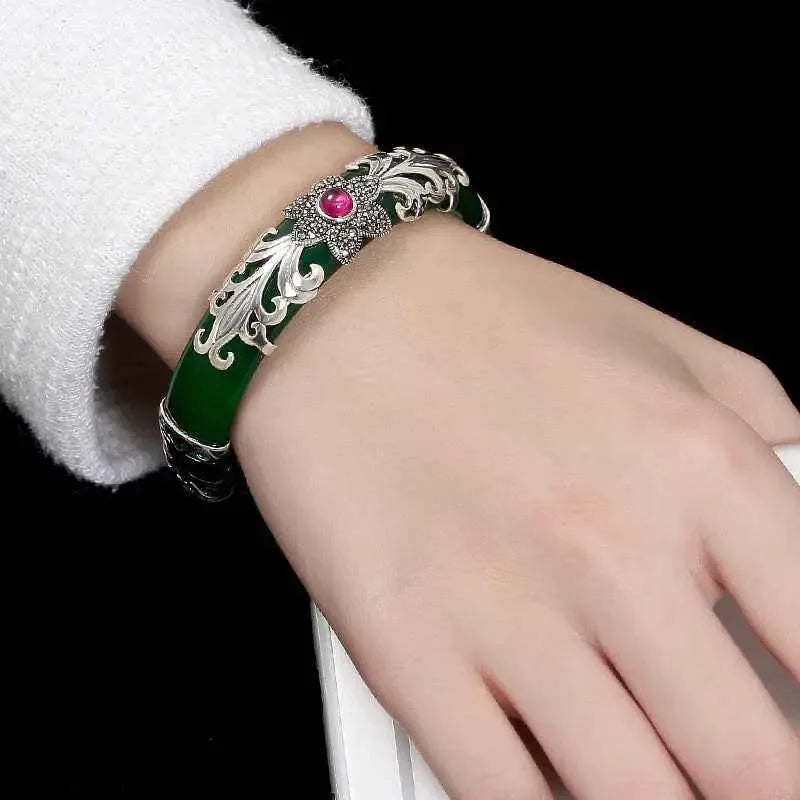 Sterling Silver Marksai Stone Inlay - CRYSTALOIL