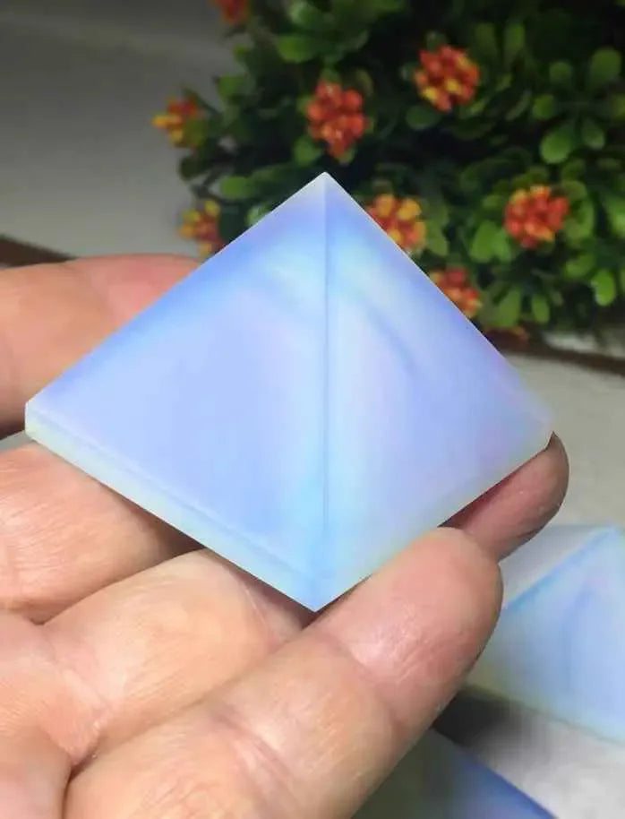 Rough Processed Crystal Opal Pyramid Ornament - CRYSTALOIL