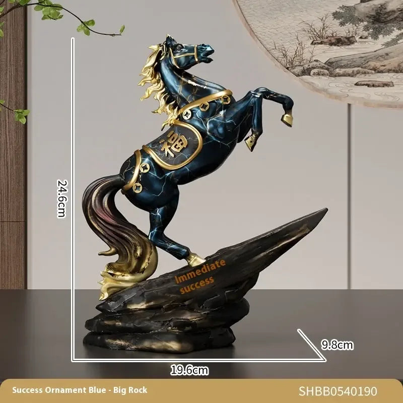 Horse Head Decoration Light Luxury High-end Crystal statue Wine Cabinet Decorations - CRYSTALOIL