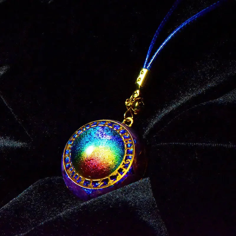 Wheel of Time Rainbow Crystal Pendant Necklace - CRYSTALOIL
