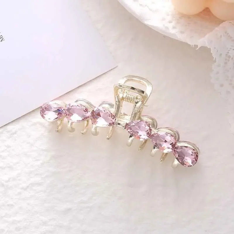 Light Luxury Medium Hair Clip, Female Crystal Elegant Fashion - CRYSTALOIL