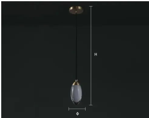 Postmodern All Copper Crystal Chandelier Bedroom - CRYSTALOIL