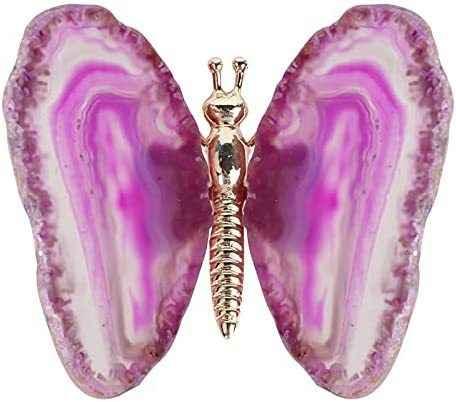 Natural Agate Butterfly Wings Light Luxury Mineral crystal decoration - CRYSTALOIL