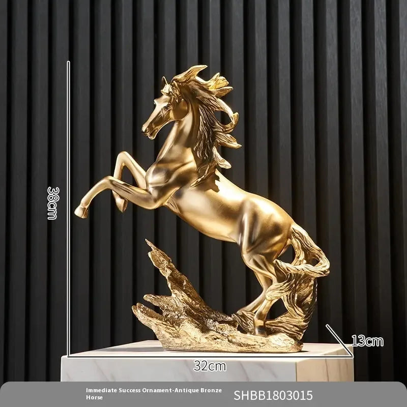 Horse Head Decoration Light Luxury High-end Crystal statue Wine Cabinet Decorations - CRYSTALOIL