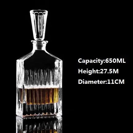 Large Crystal Glass Wine Bottle Creative Red Wine Decanter - CRYSTALOIL