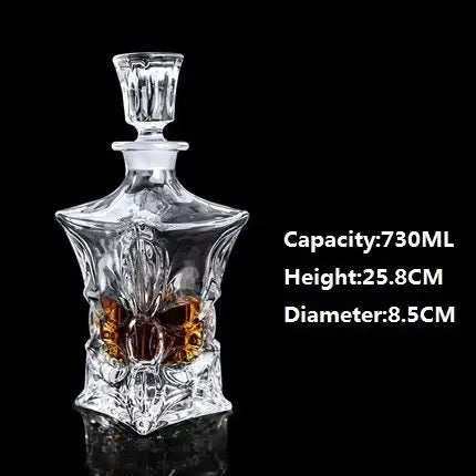 Large Crystal Glass Wine Bottle Creative Red Wine Decanter - CRYSTALOIL