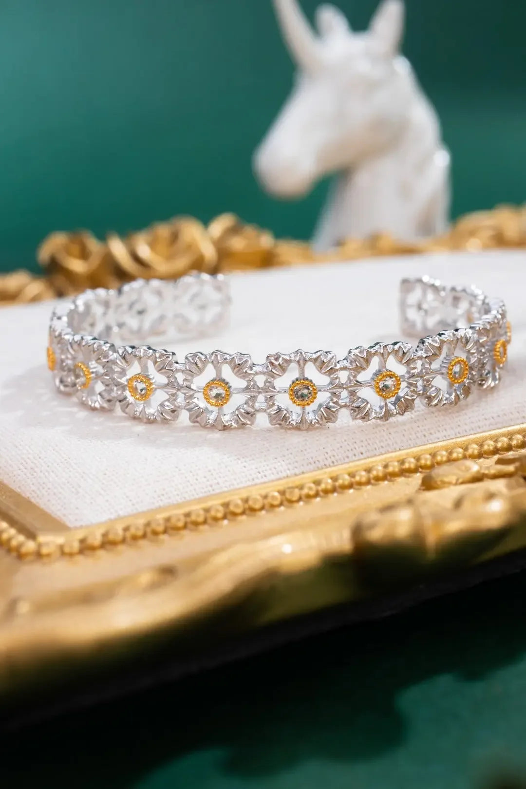 S925 Silver Natural Topaz Bracelet - CRYSTALOIL