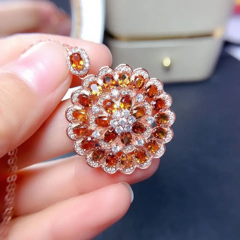 Natural Citrine Pendant Crystal - CRYSTALOIL