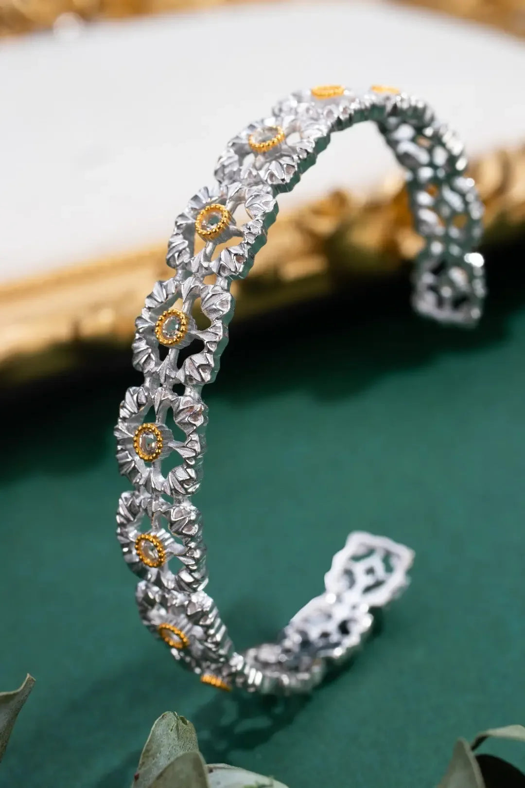 S925 Silver Natural Topaz Bracelet - CRYSTALOIL