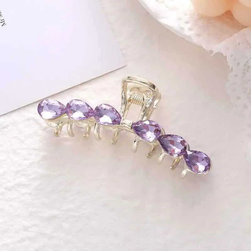 Light Luxury Medium Hair Clip, Female Crystal Elegant Fashion - CRYSTALOIL