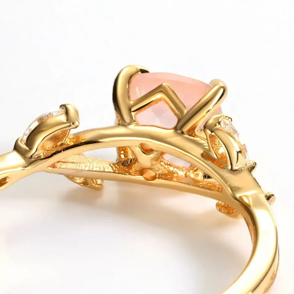 S925 Sterling Silver With Natural Crystal Ring - CRYSTALOIL