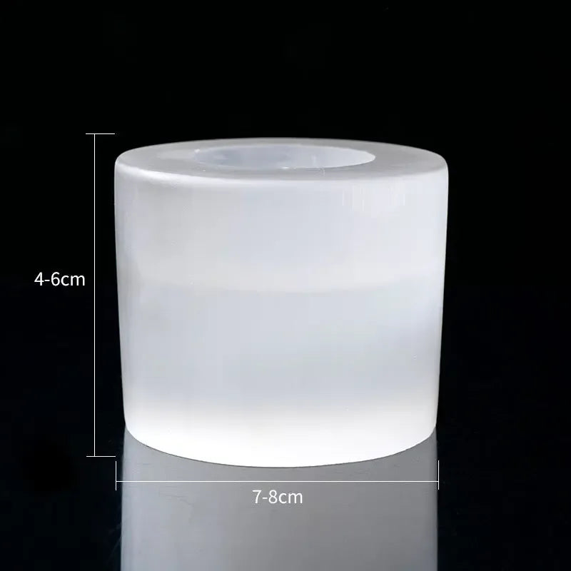 Natural Crystal Candlestick - CRYSTALOIL