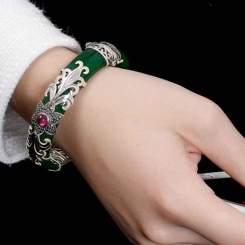 Sterling Silver Marksai Stone Inlay - CRYSTALOIL