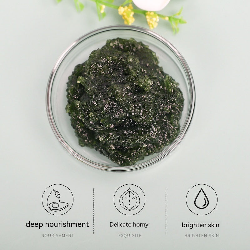 Green Tea Facial Scrub Exfoliating Sea Salt, offering a rejuvenating skincare - CRYSTALOIL