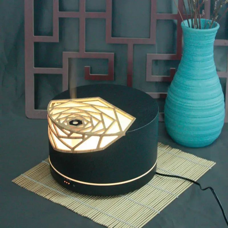 New Wood Grain Aromatherapy Machine Essential Oil Diffuser - CRYSTALOIL