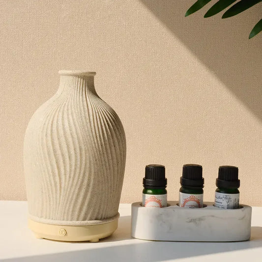 Simple Vase Shaped Aromatherapy Humidifier, with elegant design, resembling a classic vase to seamlessly blend into any room decor - CRYSTALOIL