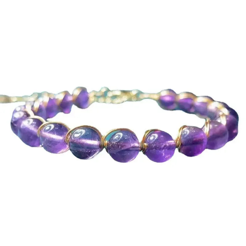 14K Gilded Winding Bracelet Crystal - CRYSTALOIL