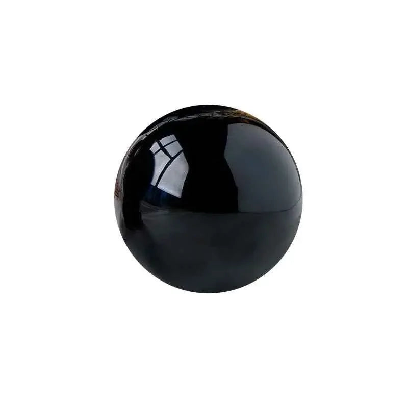 Natural Obsidian Crystal Ball , Discover the mystique of the cosmos with a natural obsidian crystal ball, - CRYSTALOIL